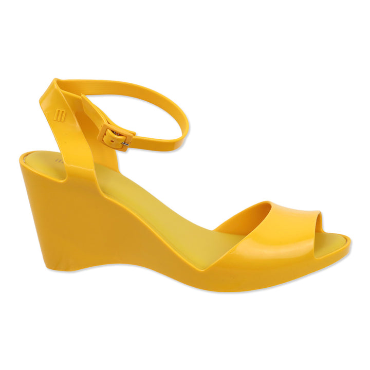 Melissa Yellow Blanca Jelly Wedge Sandal