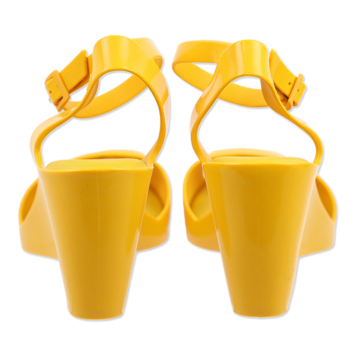 Melissa Yellow Blanca Jelly Wedge Sandal