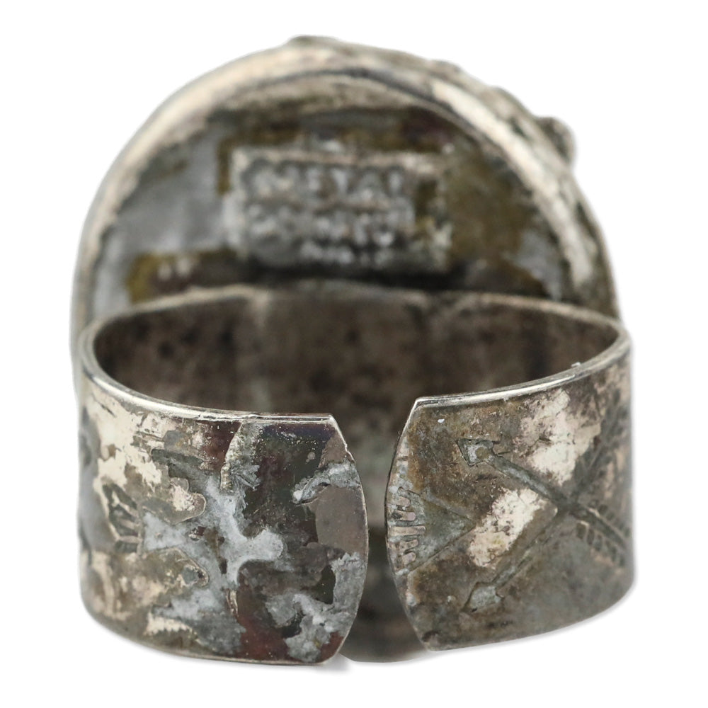 Metal Pointu's‎ Paris Vintage Women Painting Oval Frame Ring