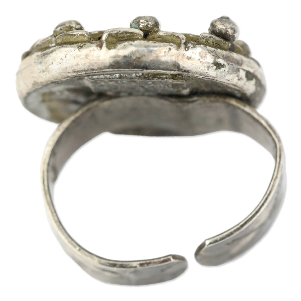 Metal Pointu's‎ Paris Vintage Women Painting Oval Frame Ring