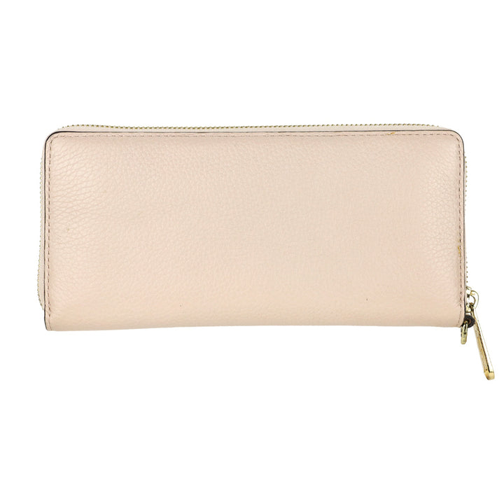 Michael Kors Blush Pink Pebble Leather Continental Wallet Wristlet