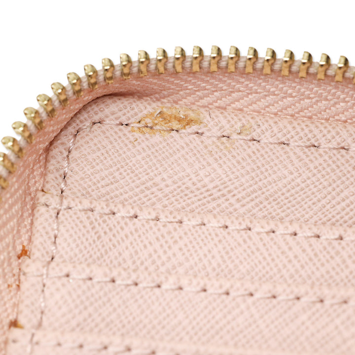 Michael Kors Blush Pink Pebble Leather Continental Wallet Wristlet