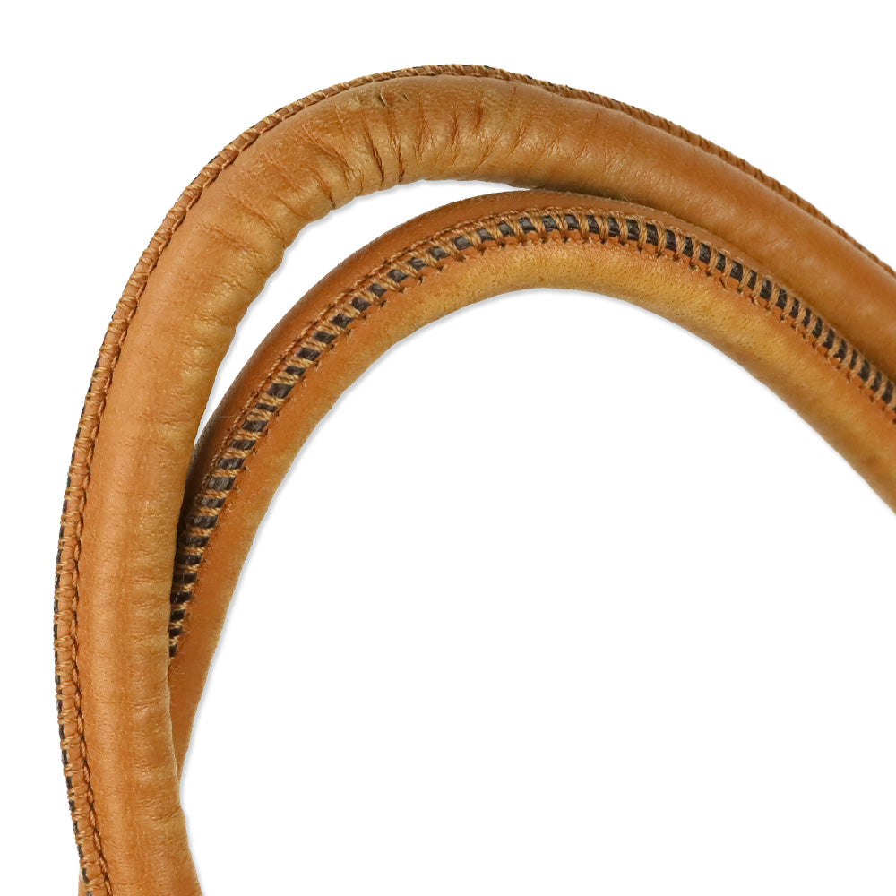 Michael Kors Brown Leather Tassel Ring Handle Bucket Tote