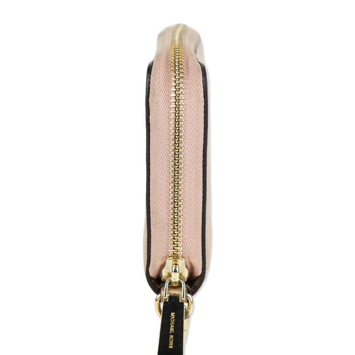 Michael Kors Rose Gold Large Saffiano Leather Smartphone Wristlet