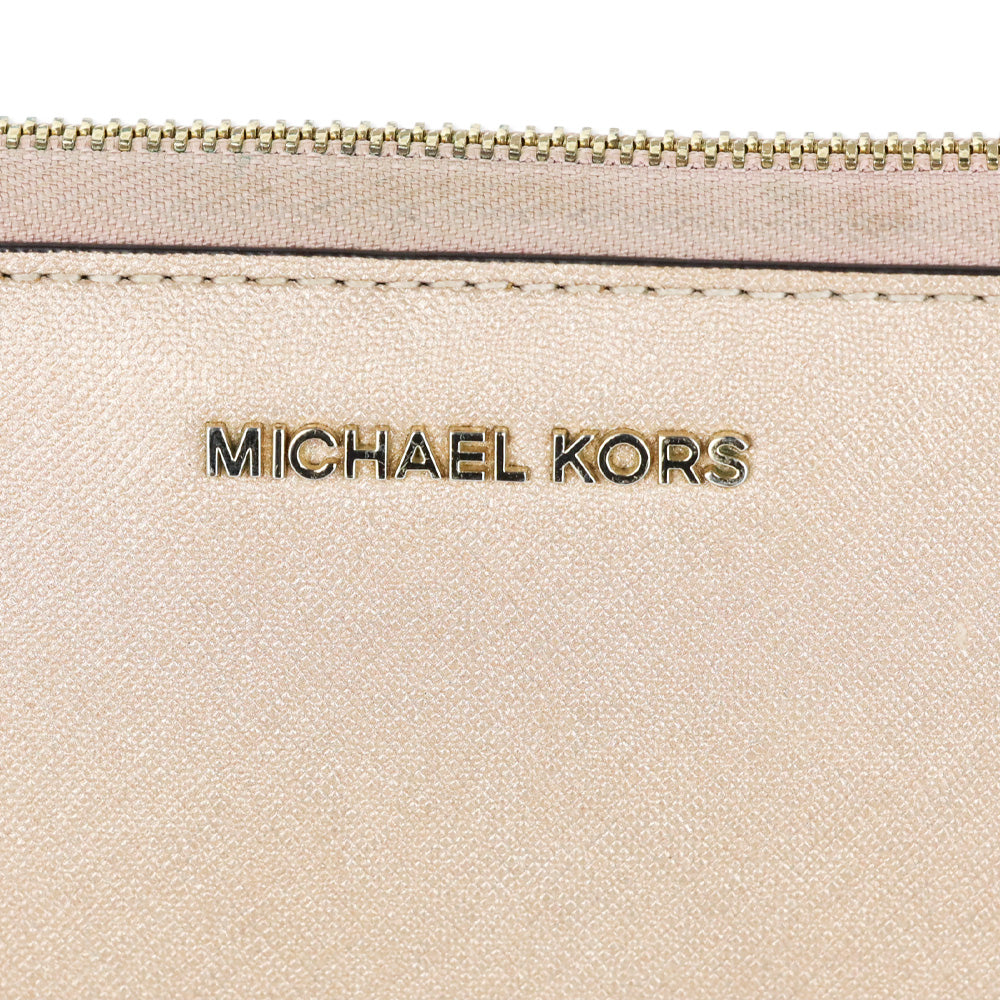 Michael Kors Rose Gold Large Saffiano Leather Smartphone Wristlet
