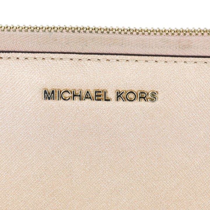 Michael Kors Rose Gold Large Saffiano Leather Smartphone Wristlet