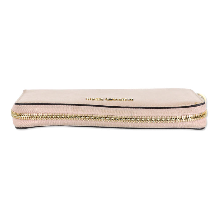 Michael Kors Rose Gold Large Saffiano Leather Smartphone Wristlet