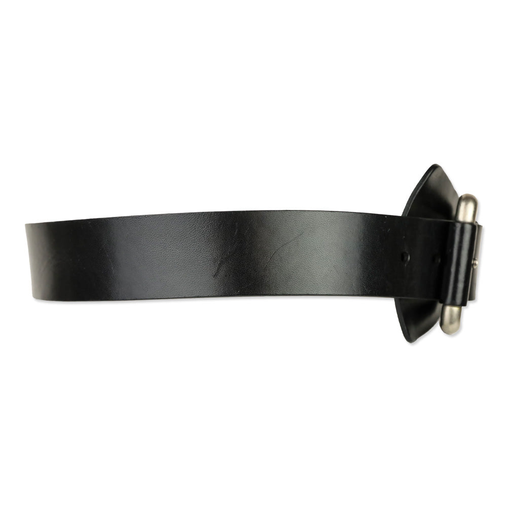 Michael Kors Wide Black Leather Belt