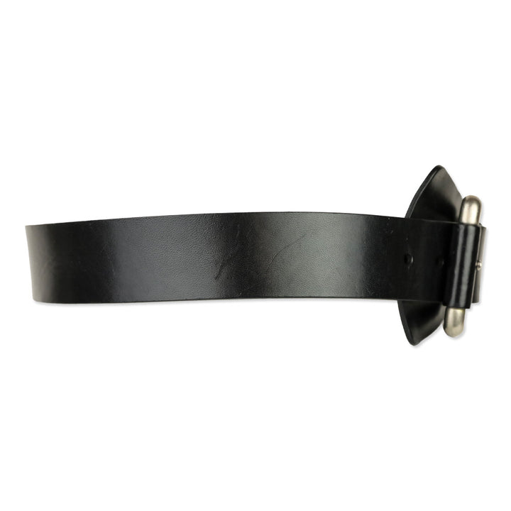 Michael Kors Wide Black Leather Belt