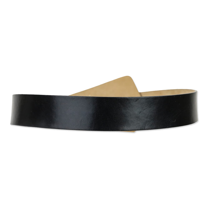 Michael Kors Wide Black Leather Belt