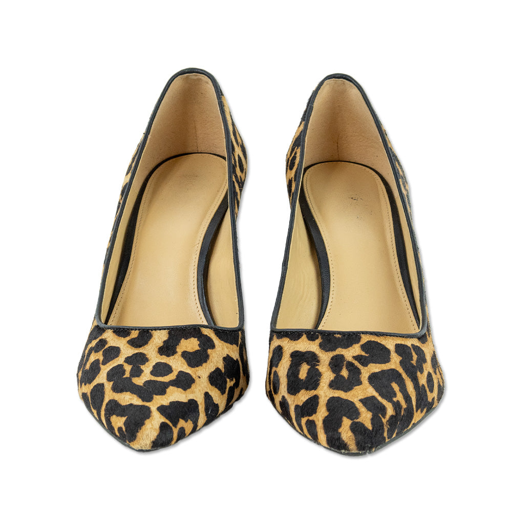 Michael Michael Kors Leopard Print Calf Hair Pointed Toe Heels