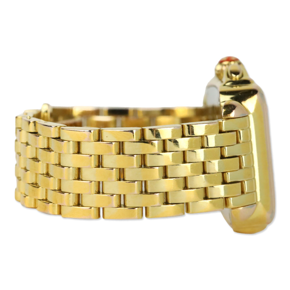 Michele Deco Day Gold-Plated Diamond Dial Watch