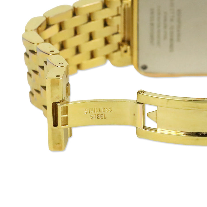 Michele Deco Day Gold-Plated Diamond Dial Watch