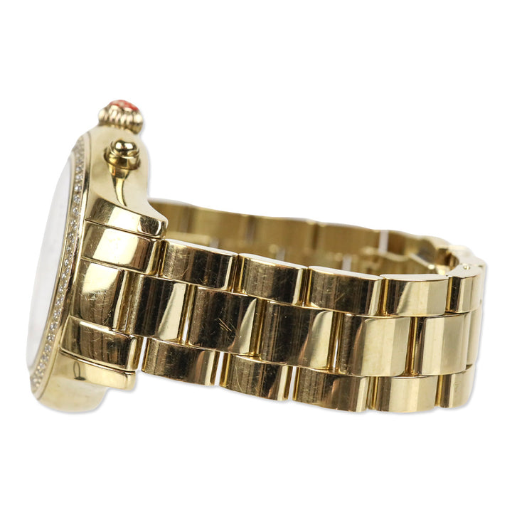 Michele Jetway Diamond Gold Watch