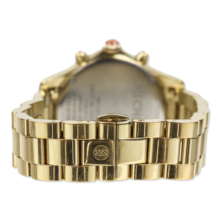 Michele Jetway Diamond Gold Watch