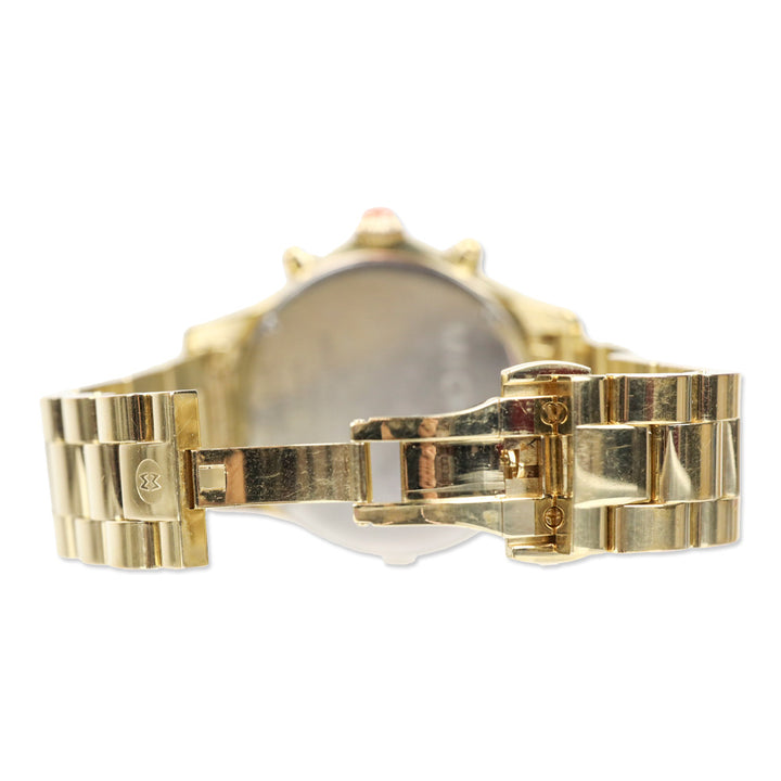 Michele Jetway Diamond Gold Watch
