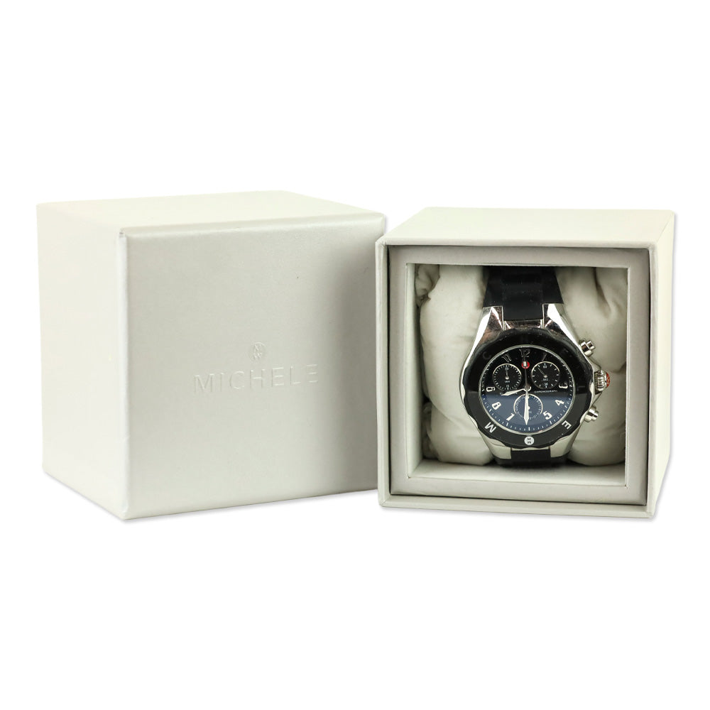 Michele MWW12F000002 Black Jelly Bean Tahitian Watch