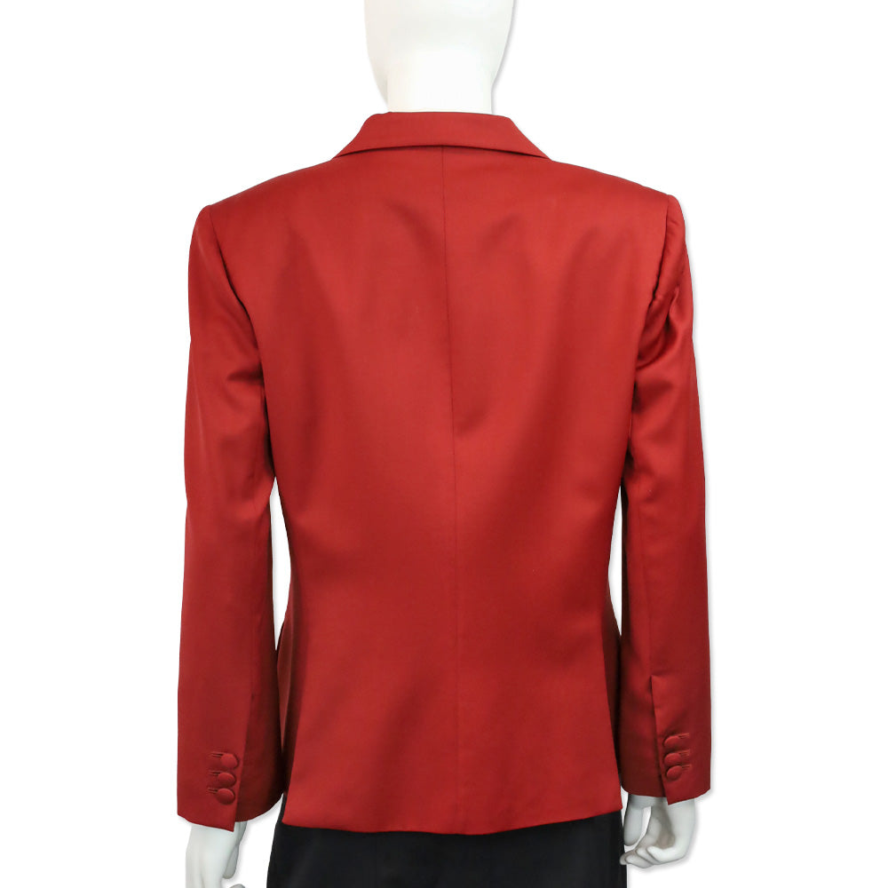 Miguel Adrover SS 2001 Red Wool Single Button Blazer