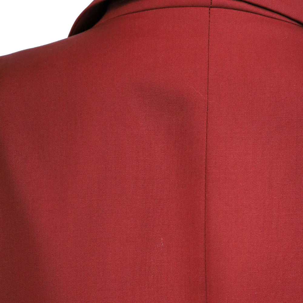 Miguel Adrover SS 2001 Red Wool Single Button Blazer