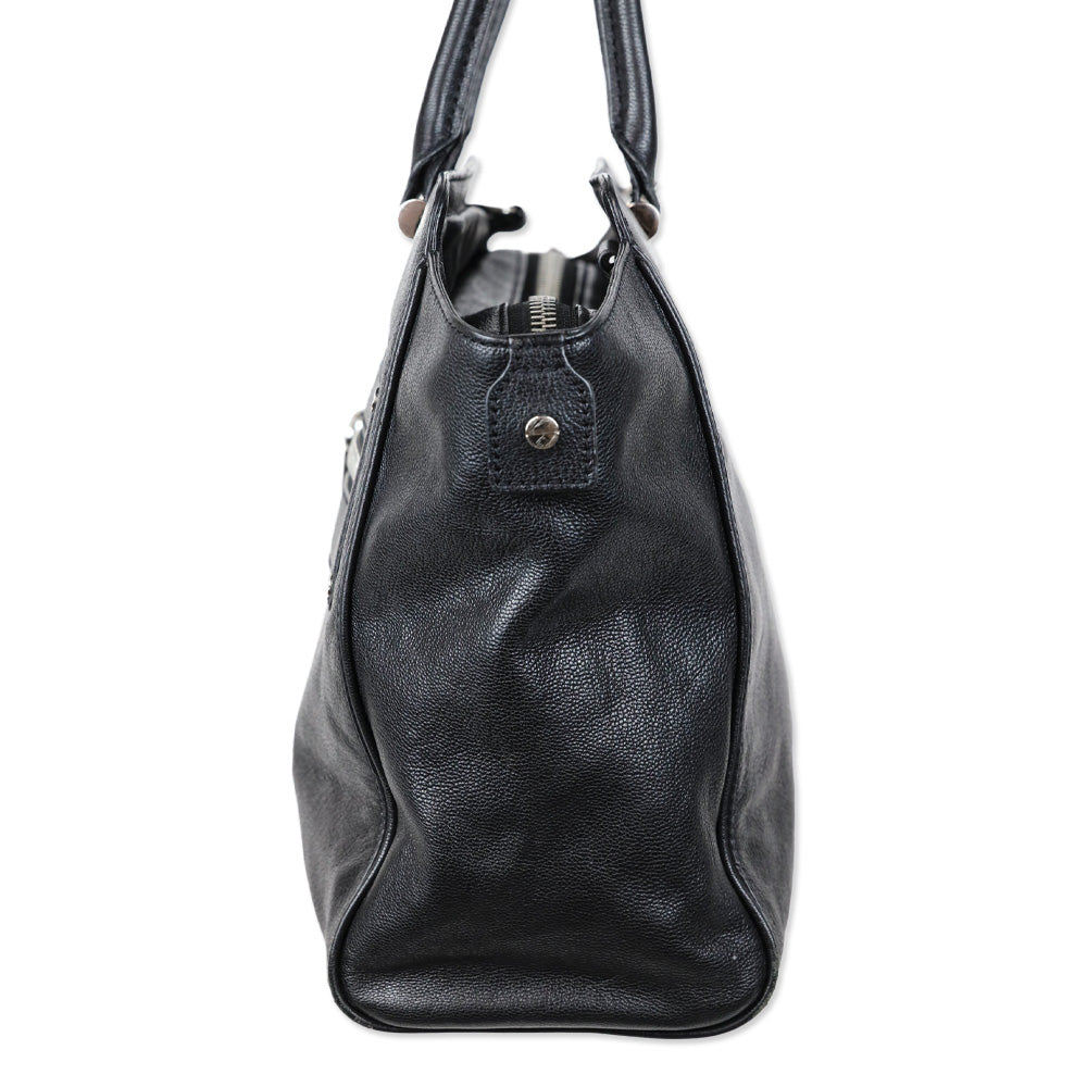 Milly Black Leather Tote