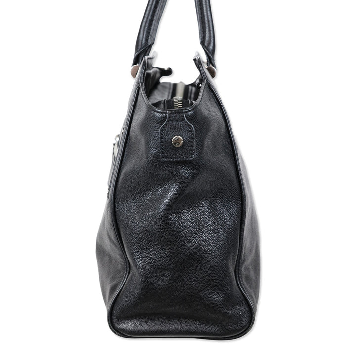 Milly Black Leather Tote