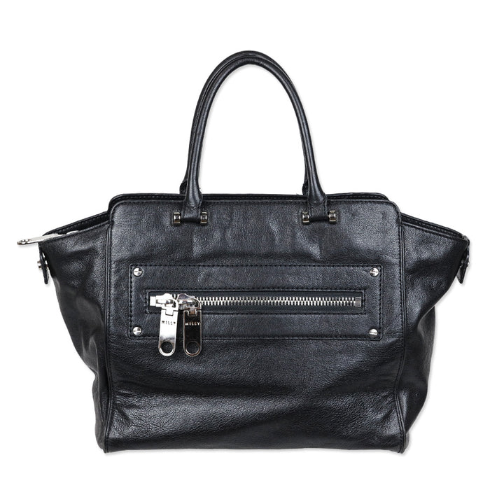 Milly Black Leather Tote