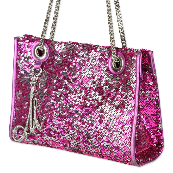Milly Purple/Silver Sequin Crossbody Bag