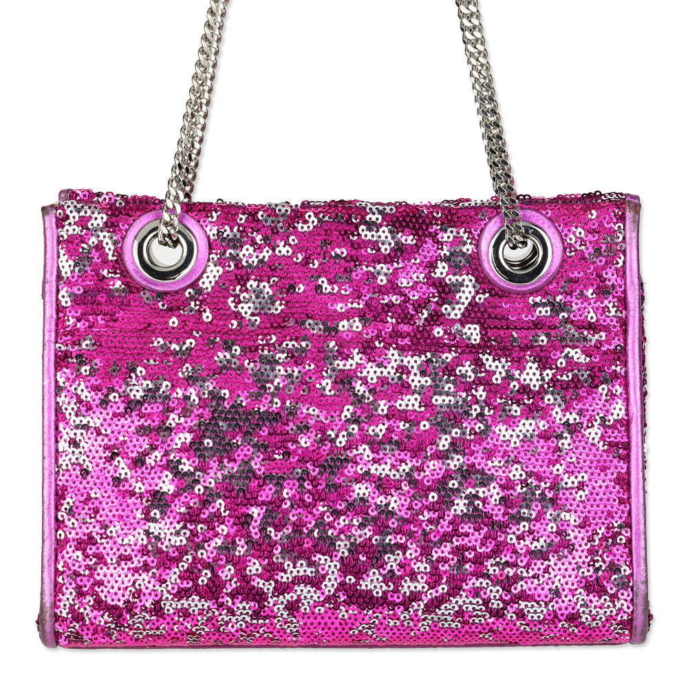 Milly Purple/Silver Sequin Crossbody Bag