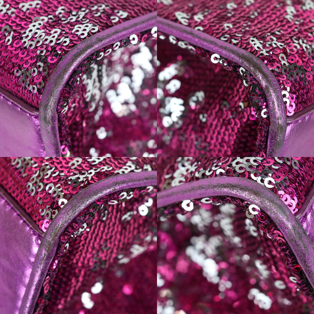 Milly Purple/Silver Sequin Crossbody Bag