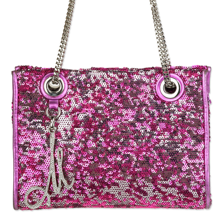 Milly Purple/Silver Sequin Crossbody Bag