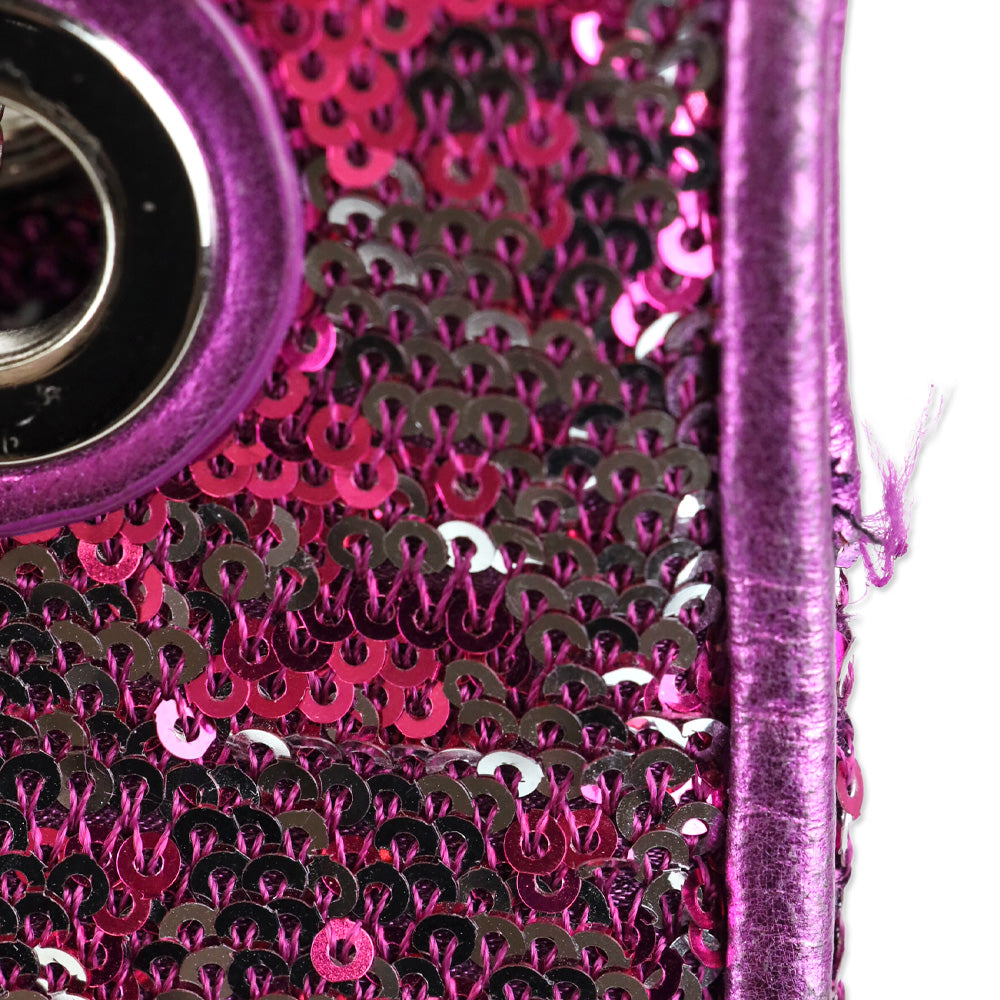 Milly Purple/Silver Sequin Crossbody Bag