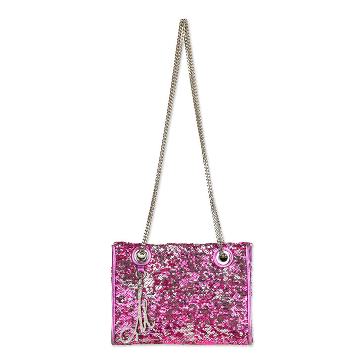 Milly Purple/Silver Sequin Crossbody Bag