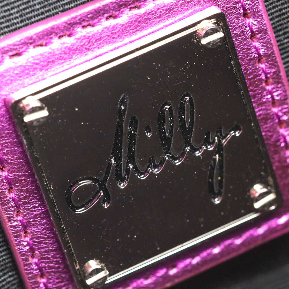 Milly Purple/Silver Sequin Crossbody Bag