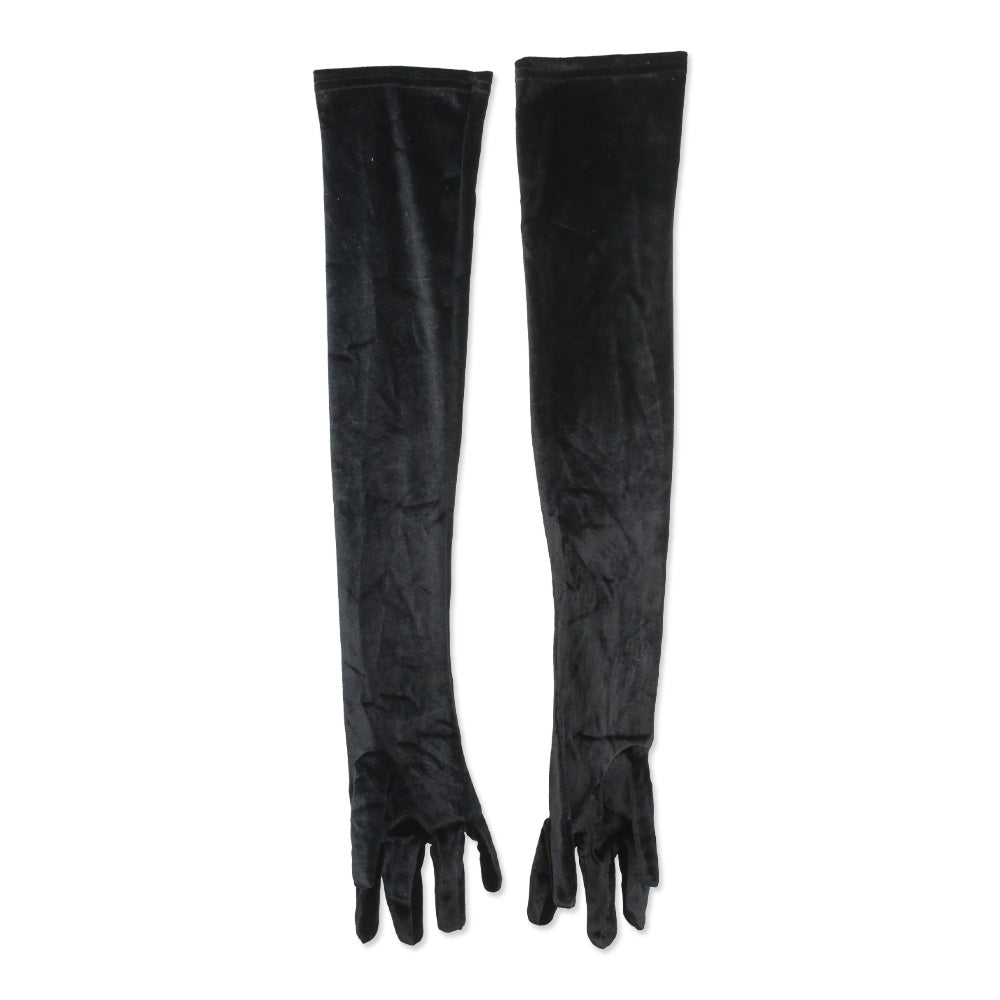 Miscreants Black Velvet Opera Gloves