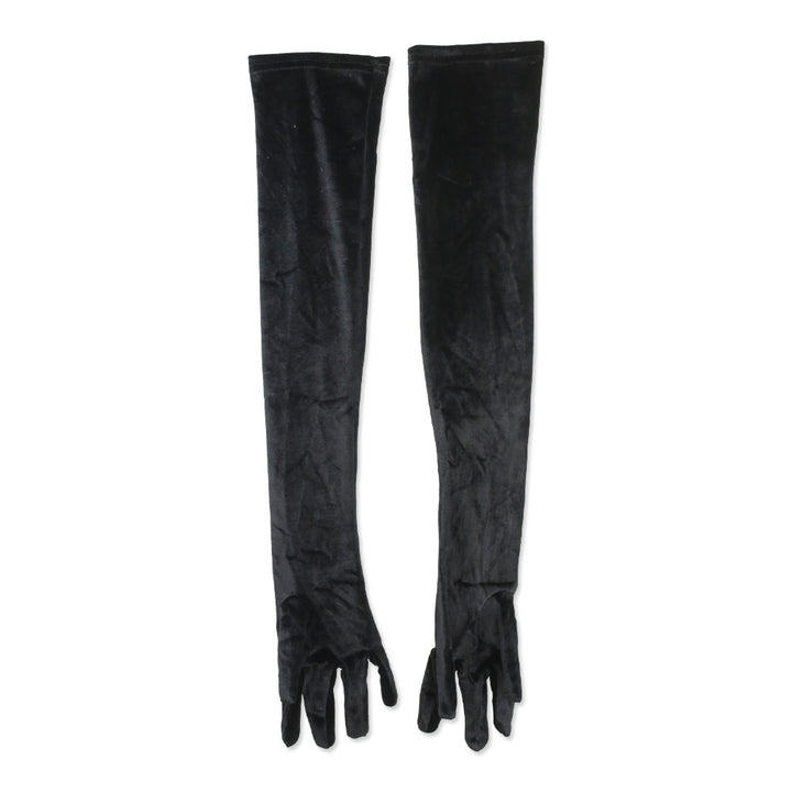 Miscreants Black Velvet Opera Gloves