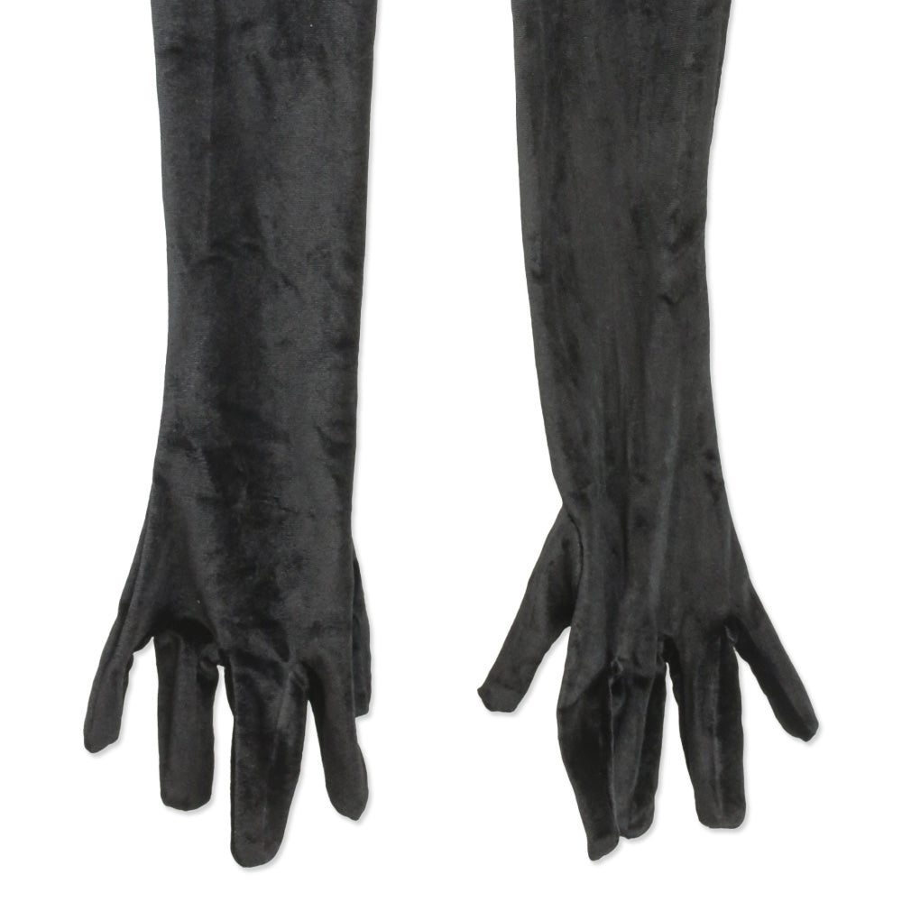 Miscreants Black Velvet Opera Gloves