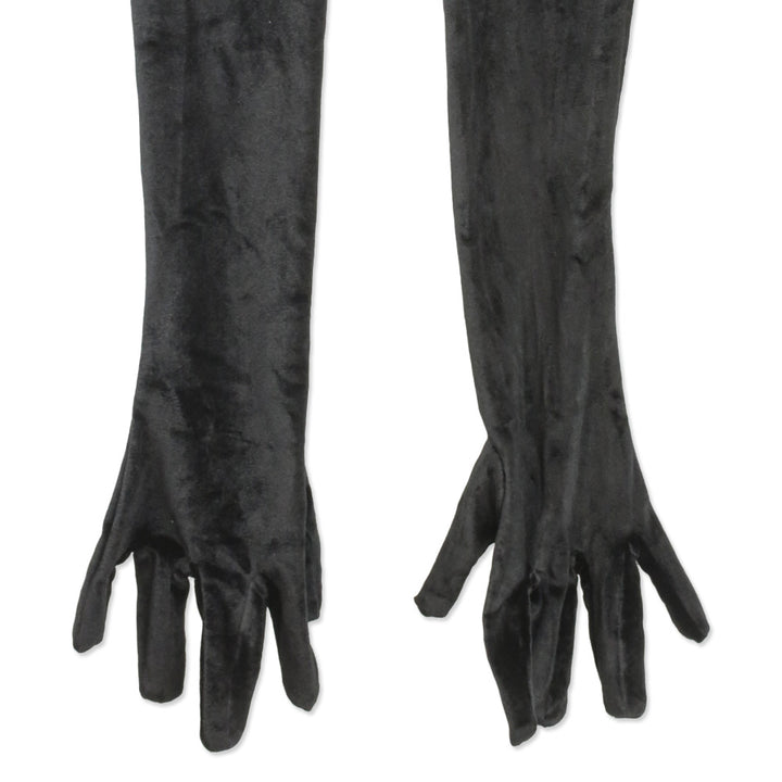 Miscreants Black Velvet Opera Gloves