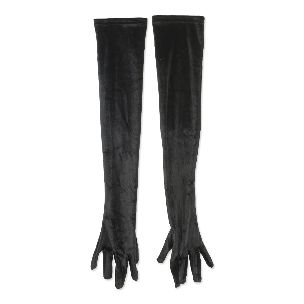 Miscreants Black Velvet Opera Gloves