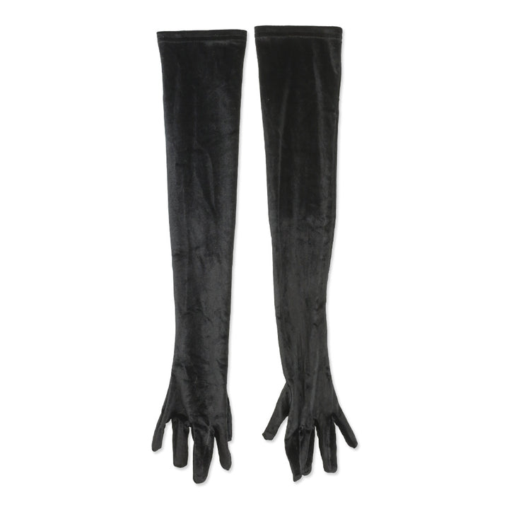 Miscreants Black Velvet Opera Gloves