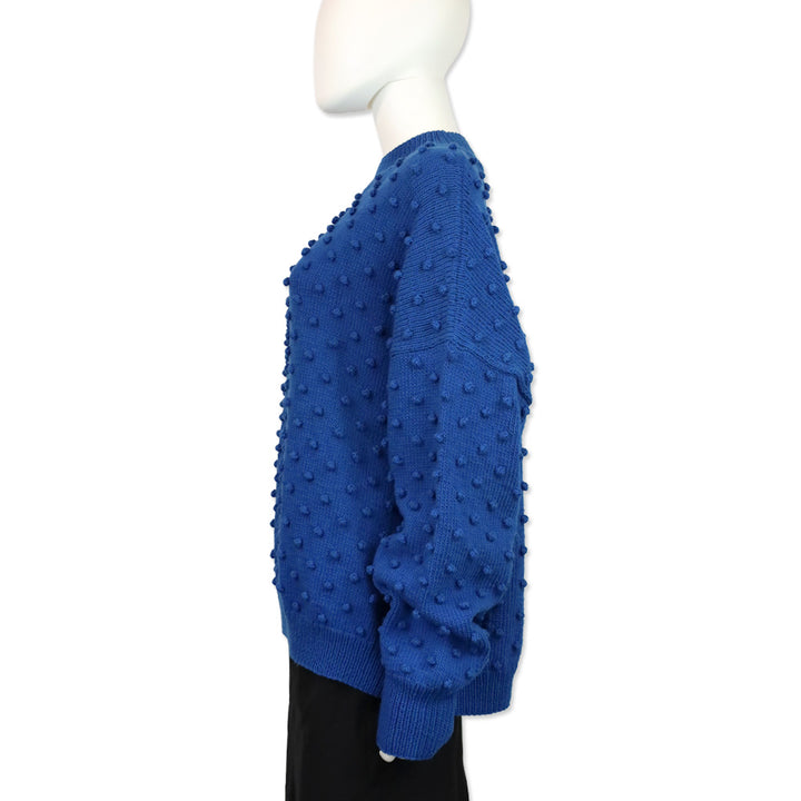 Misha and Puff Cousteau Blue Adult Popcorn Sweater