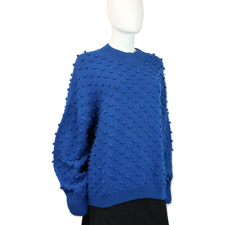 Misha and Puff Cousteau Blue Adult Popcorn Sweater