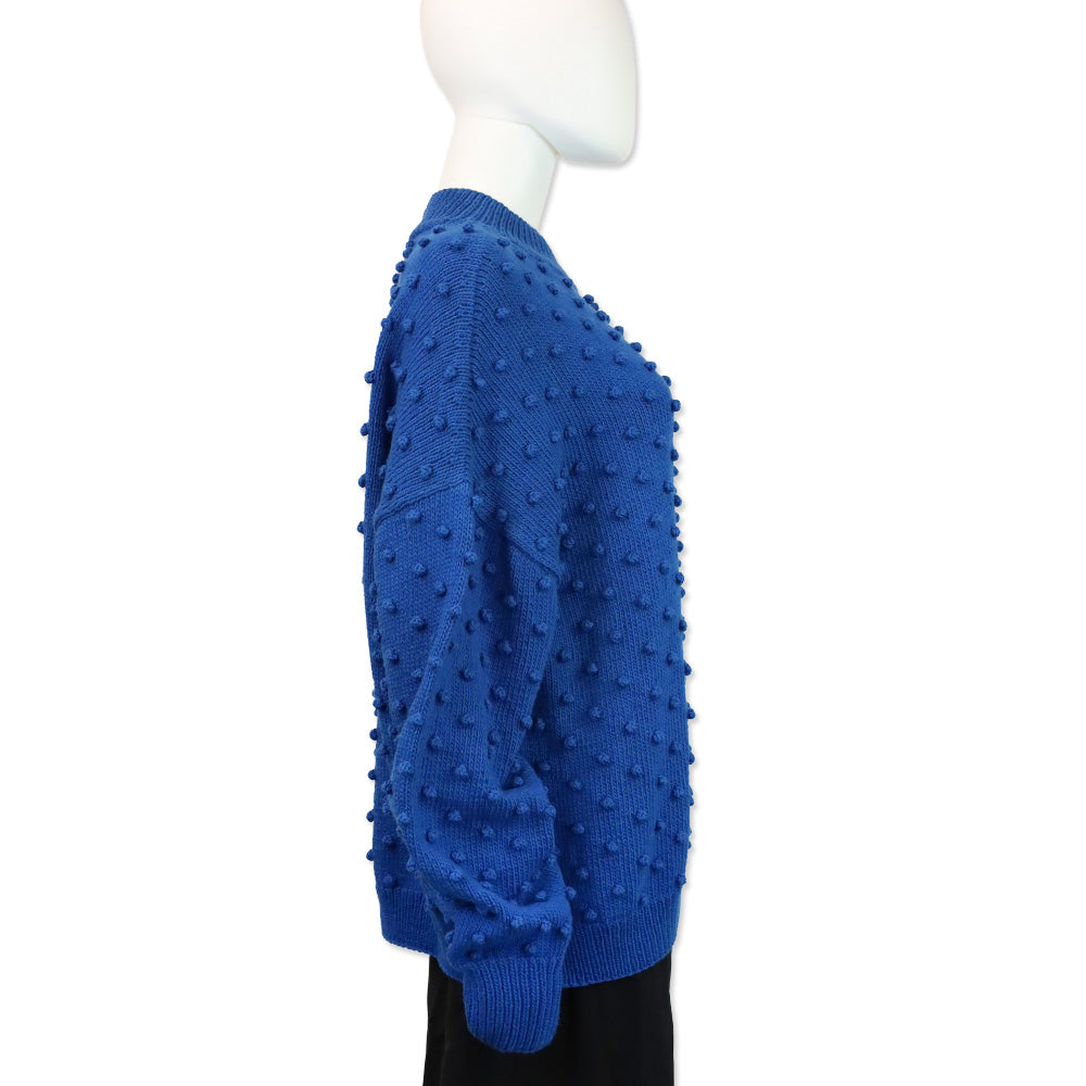 Misha and Puff Cousteau Blue Adult Popcorn Sweater