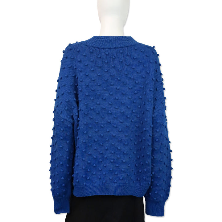 Misha and Puff Cousteau Blue Adult Popcorn Sweater