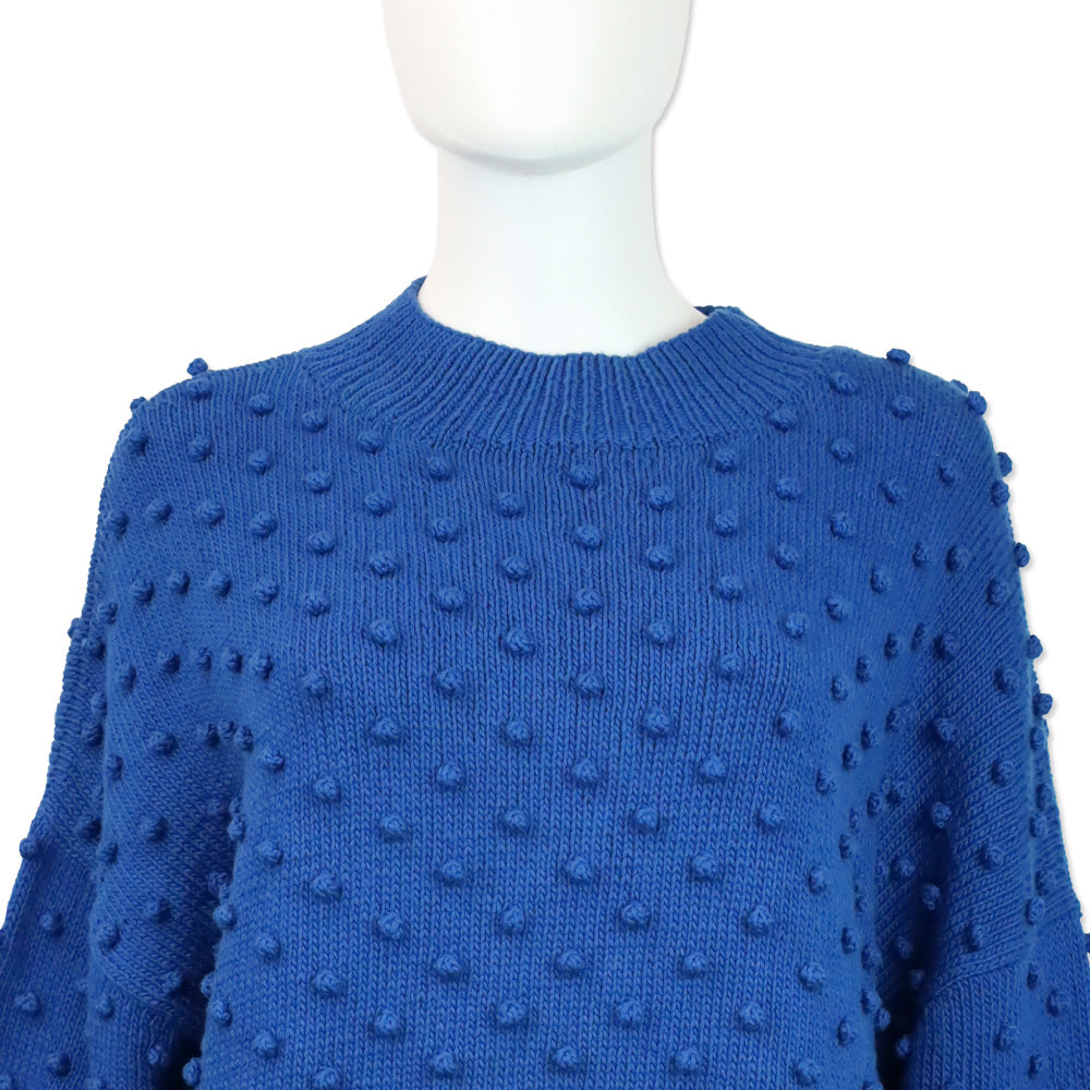 Misha and Puff Cousteau Blue Adult Popcorn Sweater