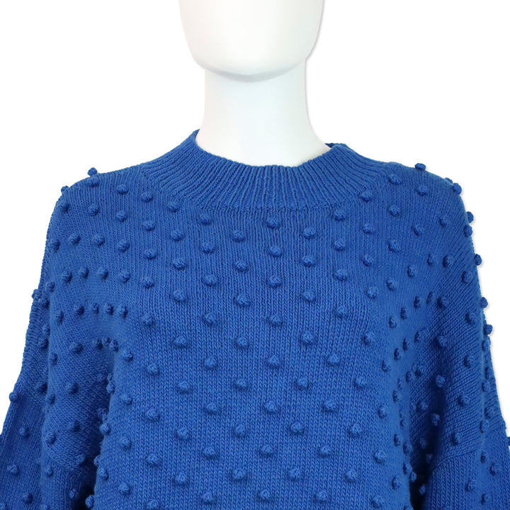 Misha and Puff Cousteau Blue Adult Popcorn Sweater