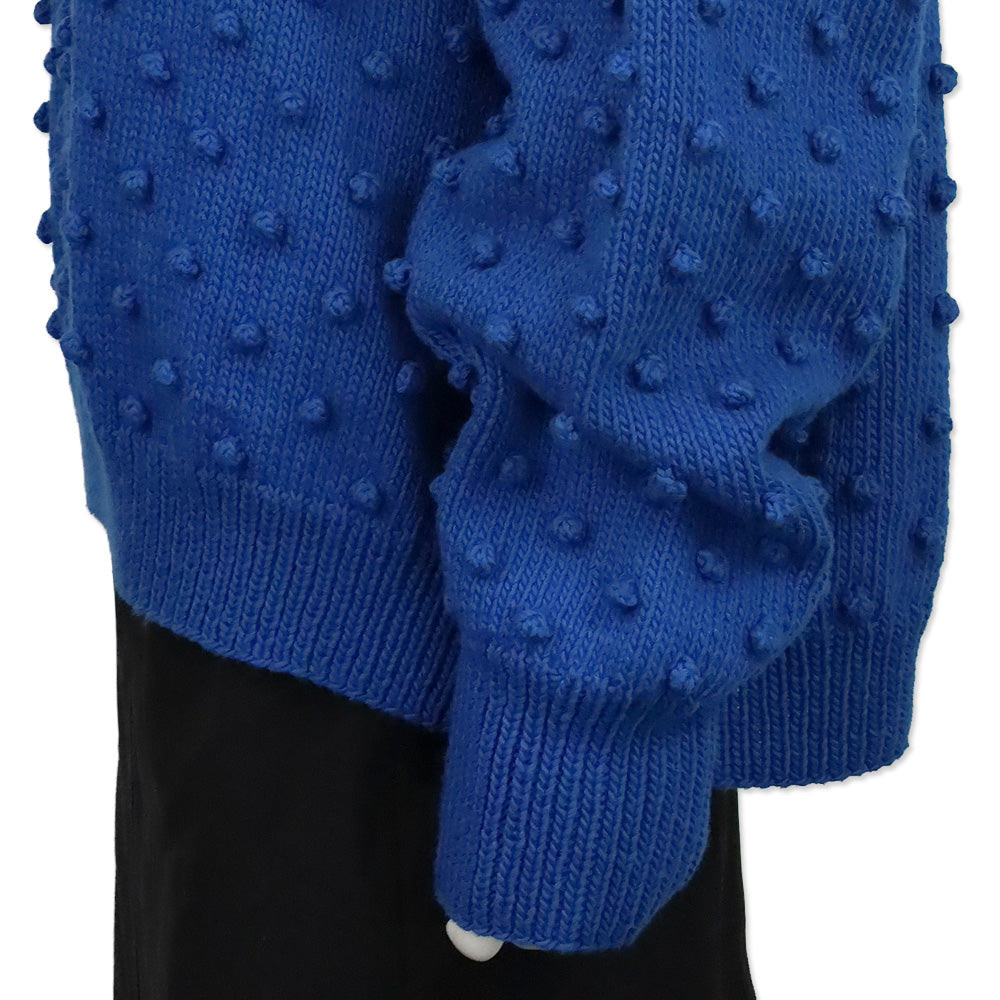 Misha and Puff Cousteau Blue Adult Popcorn Sweater