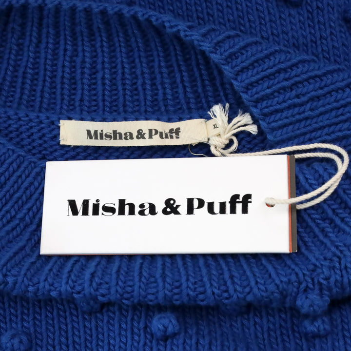 Misha and Puff Cousteau Blue Adult Popcorn Sweater