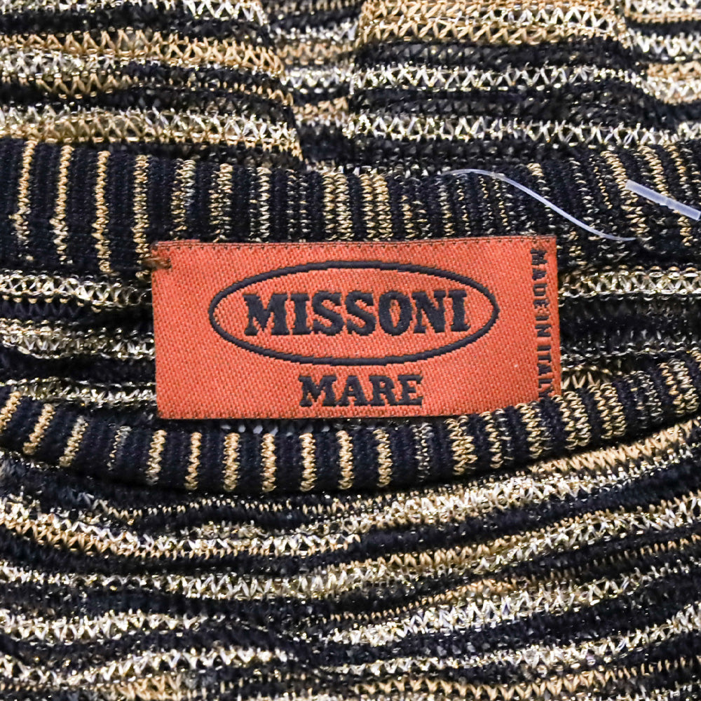 Missoni Mare Gold & Black Knit Belted Tank Tunic