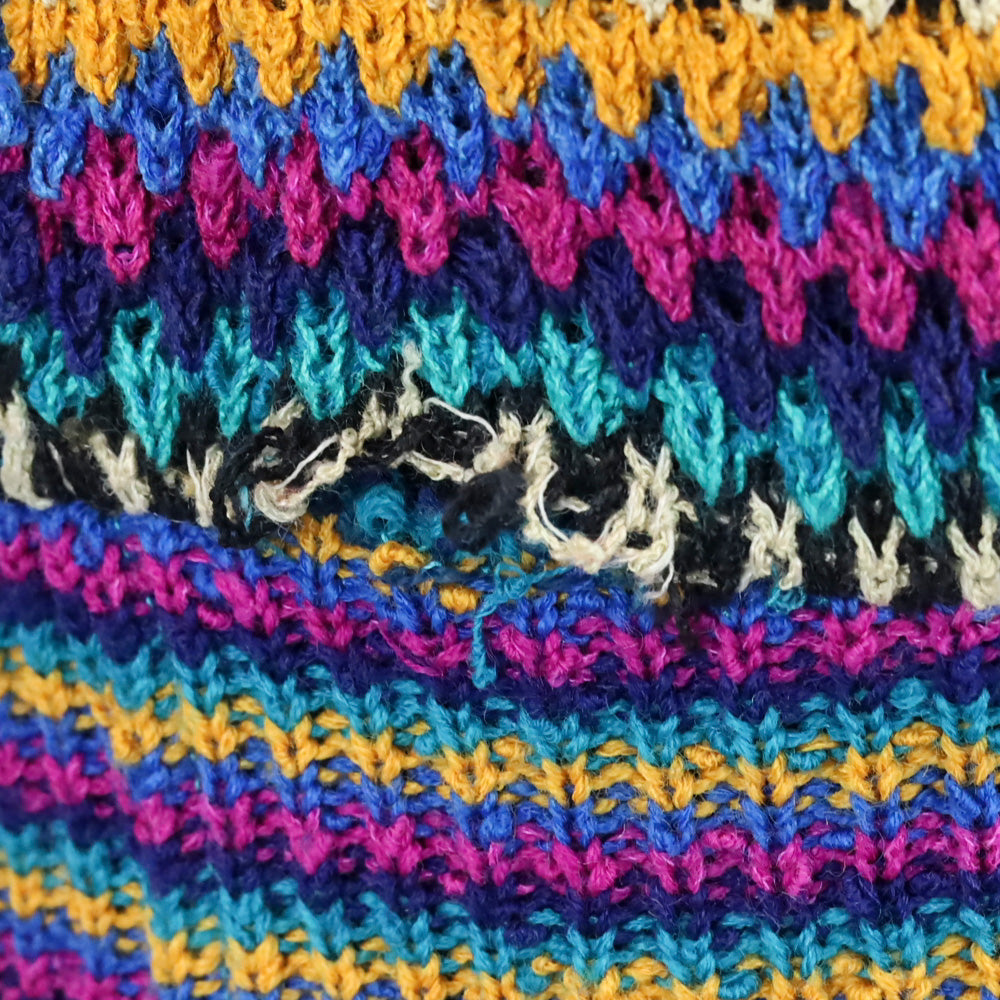 Missoni Multicolor Stripe Knit V-Neck Sweater Vest