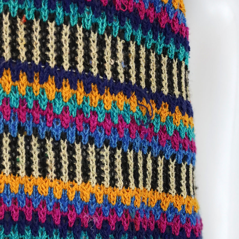 Missoni Multicolor Stripe Knit V-Neck Sweater Vest